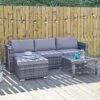 Monaco 5pc Garden Sofa Set Grey Rattan Patio Furniture 2 Monaco 5pc Garden Sofa Set Grey Rattan Patio Furniture -Halloween Costumes Store XS6211 LS 1 opt