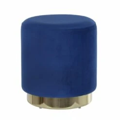 Hodge & Hodge Sophia Stylish Velvet Stool With Gold Base -Halloween Costumes Store XS6410 1600 1 opt 46578.1597142177.1100.1100