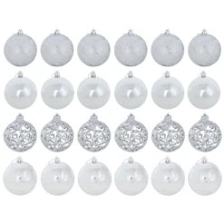 24pk Mixed Metallic Christmas Tree Baubles Bumper Set 8cm -Halloween Costumes Store XS6476 1600 2 61089.1569325218.1100.1100