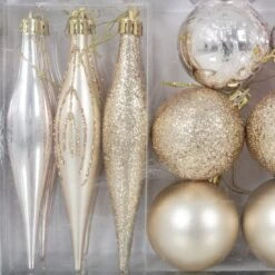 45pc Metallic Christmas Tree Decoration Set Mixed Baubles -Halloween Costumes Store XS6477 1600 4 33527.1569324603.1100.1100