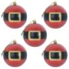 5pk Large Novelty Santa Belt Christmas Tree Baubles 10cm -Halloween Costumes Store XS6480 1600 1 08969.1569324005.1100.1100