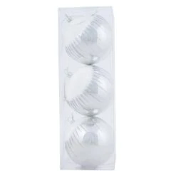 3pk Shiny Christmas Tree Baubles With Glitter Snowscape -Halloween Costumes Store XS6490 1600 3 32612.1569832922.1100.1100