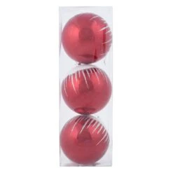 3pk Shiny Christmas Tree Baubles With Glitter Snowscape -Halloween Costumes Store XS6491 1600 3 03097.1569832834.1100.1100