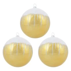 3pk Shiny Christmas Tree Baubles With Glitter Snowscape -Halloween Costumes Store XS6492 1600 1a 12017.1569832896.1100.1100