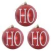 3pk Large HO HO HO Christmas Tree Baubles 10cm Black/Red -Halloween Costumes Store XS6495 1600 1 67041.1592469906.1100.1100