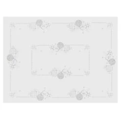 Christmas Baubles Tablecloths Napkins Fabric White Red -Halloween Costumes Store XS6556 top 1600 68942.1570708035.1100.1100