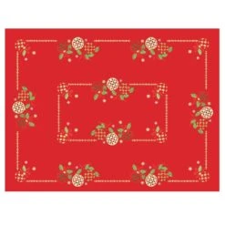 Christmas Baubles Tablecloths Napkins Fabric White Red -Halloween Costumes Store XS6560 top 1600 60774.1571051634.1100.1100
