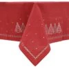Christmas Tree Embroidered Tablecloths Napkins Fabric Red -Halloween Costumes Store XS6568 corner 1600 81182.1570025704.1100.1100
