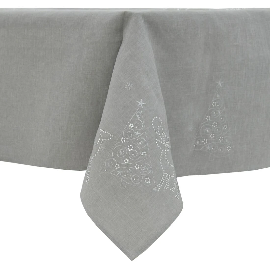 Christmas Reindeer Tablecloths Napkins Diamante Grey Red 7 Christmas Reindeer Tablecloths Napkins Diamante Grey Red - Image 5