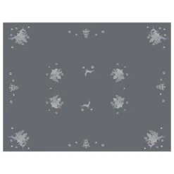 Christmas Tree Tablecloths Napkins Grey Fabric Embroidered -Halloween Costumes Store XS6592 top 1600 39238.1571050559.1100.1100