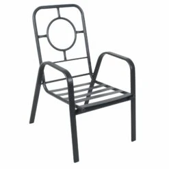 Cadiz 6 Piece Outdoor Dining Set Grey Metal Garden Furniture -Halloween Costumes Store XS6615 1600 6