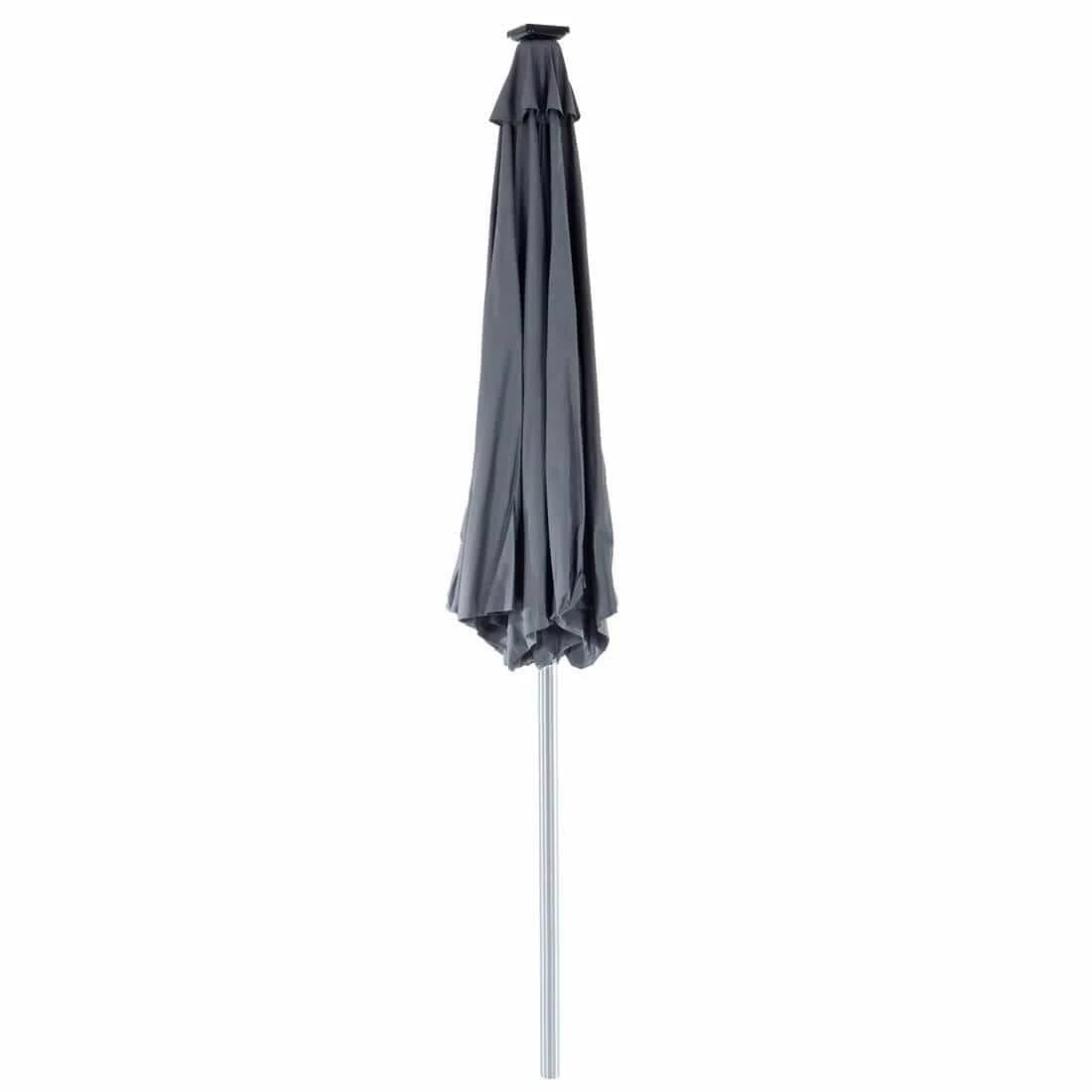 Garden Parasol LED Lights Grey Canopy Patio Umbrella 3m 8 Garden Parasol LED Lights Grey Canopy Patio Umbrella 3m - Image 6