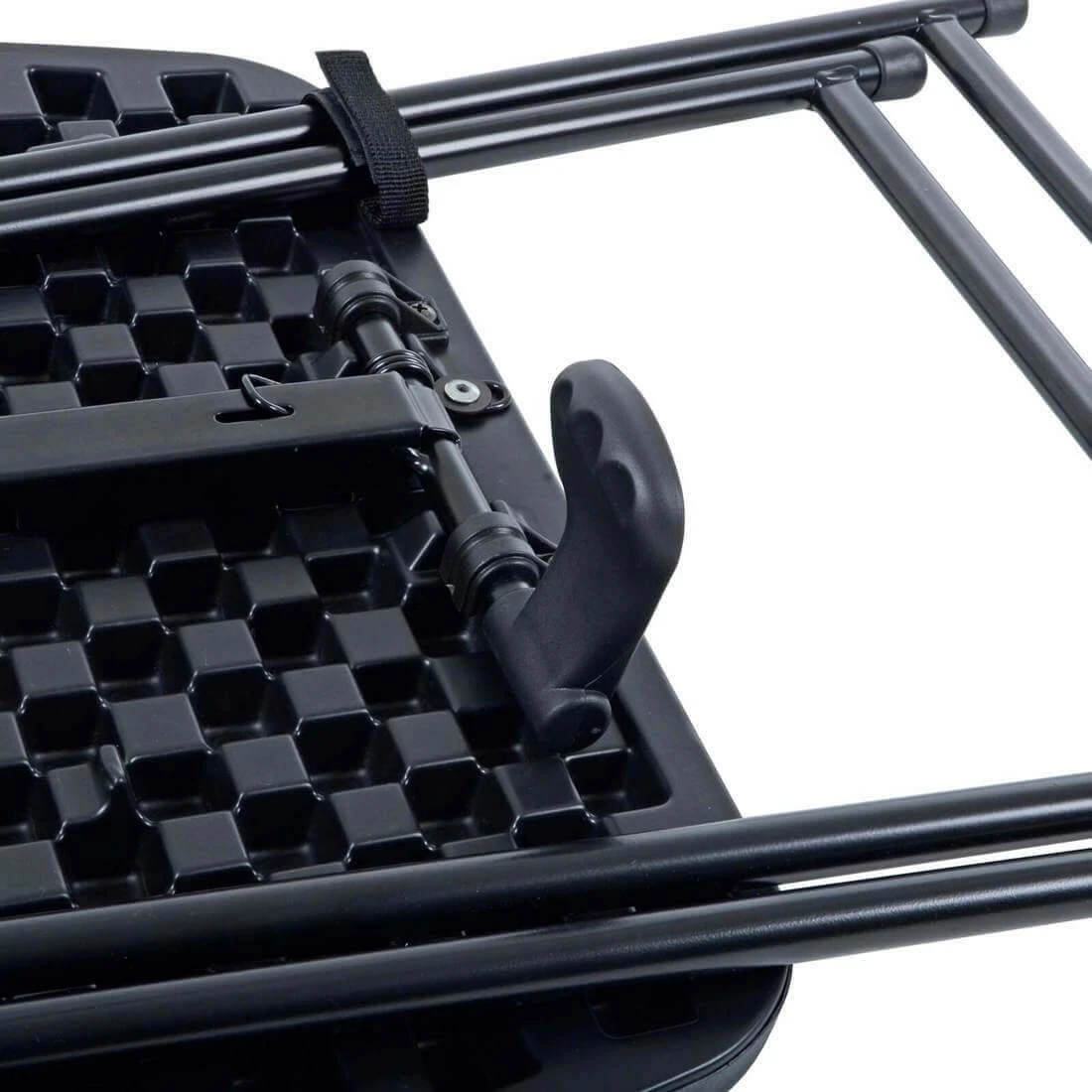 Folding Side Table Black Adustable Picnic Camping Caravan 6 Folding Side Table Black Adustable Picnic Camping Caravan - Image 4