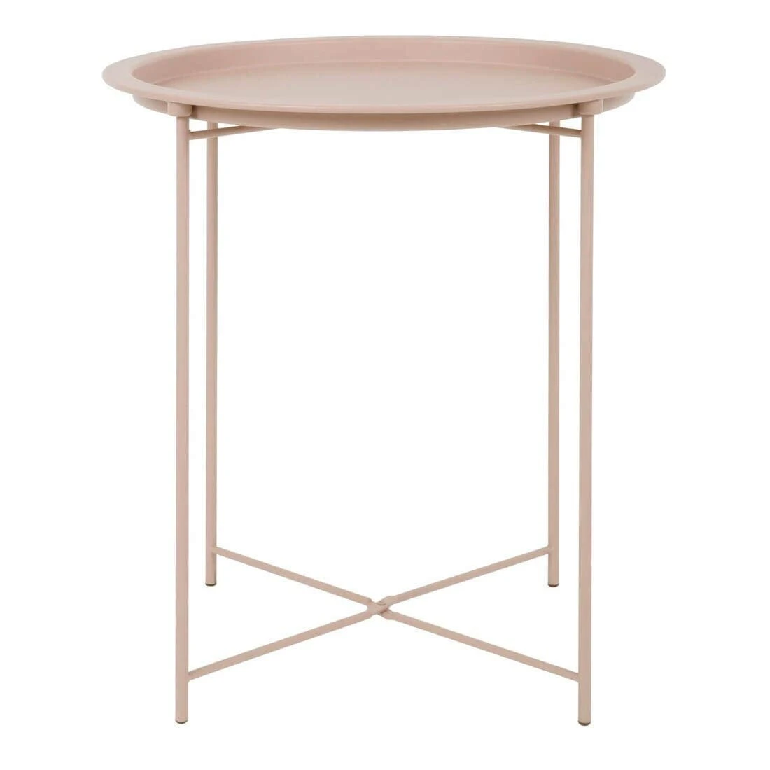 Hodge And Hodge Round Side Table Folding Metal Tray Top 8 Hodge And Hodge Round Side Table Folding Metal Tray Top - Image 6