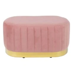 Hodge And Hodge Aurora Velvet Oval Ottoman Seat Gold Base -Halloween Costumes Store XS6653 1600 2 opt 96168.1594982225.1100.1100