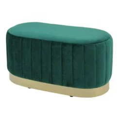 Hodge And Hodge Aurora Velvet Oval Ottoman Seat Gold Base -Halloween Costumes Store XS6656 1600 1 opt 98914.1594982166.1100.1100