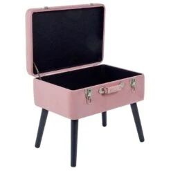 Suitcase Storage Stool Velvet Seat Black Legs Silver Clasps 12 Suitcase Storage Stool Velvet Seat Black Legs Silver Clasps -Halloween Costumes Store XS6693 1600 3 opt 88271.1599219143.1100.1100