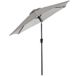 2.5m Round Parasol Crank Tilting Garden Patio Shade Umbrella 12 2.5m Round Parasol Crank Tilting Garden Patio Shade Umbrella -Halloween Costumes Store XS6923 1600 2