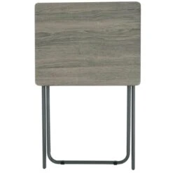 Folding Side Table TV Dinner Portable Bedside Coffee Grey Black -Halloween Costumes Store XS6944 1600 5 opt 01021.1604574984.1100.1100