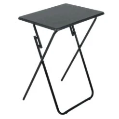 Folding Side Table TV Dinner Portable Bedside Coffee Grey Black -Halloween Costumes Store XS6945 1600 1 opt 92601.1604574959.1100.1100
