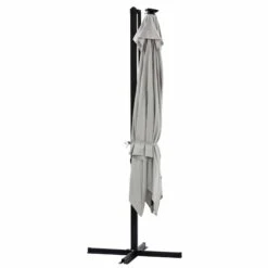 Azuma 3m Square Parasol Solar LED Lights Offset Garden Canopy -Halloween Costumes Store XS6954 1600 10