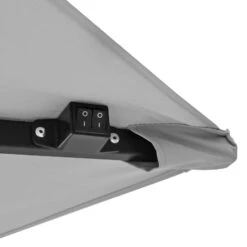 Azuma 3m Square Parasol Solar LED Lights Offset Garden Canopy -Halloween Costumes Store XS6954 1600 8