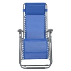 Garden Recliner Chair French Blue Zero Gravity Relaxer Textilene -Halloween Costumes Store XS6961 1600 5