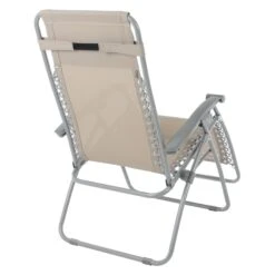 Garden Recliner Chair Taupe Zero Gravity Relaxer Recliner Chair -Halloween Costumes Store XS6962 1600 4