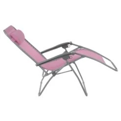 Garden Recliner Chair Wild Rose Pink Zero Gravity Relaxer Texteline -Halloween Costumes Store XS6964 1600 3
