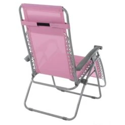 Garden Recliner Chair Wild Rose Pink Zero Gravity Relaxer Texteline -Halloween Costumes Store XS6964 1600 4