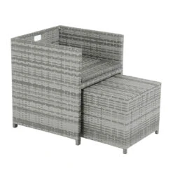 Azuma Grey Rattan Garden Cube Set Table Chairs Stools Monza 21 Azuma Grey Rattan Garden Cube Set Table Chairs Stools Monza -Halloween Costumes Store XS7058 1600 11