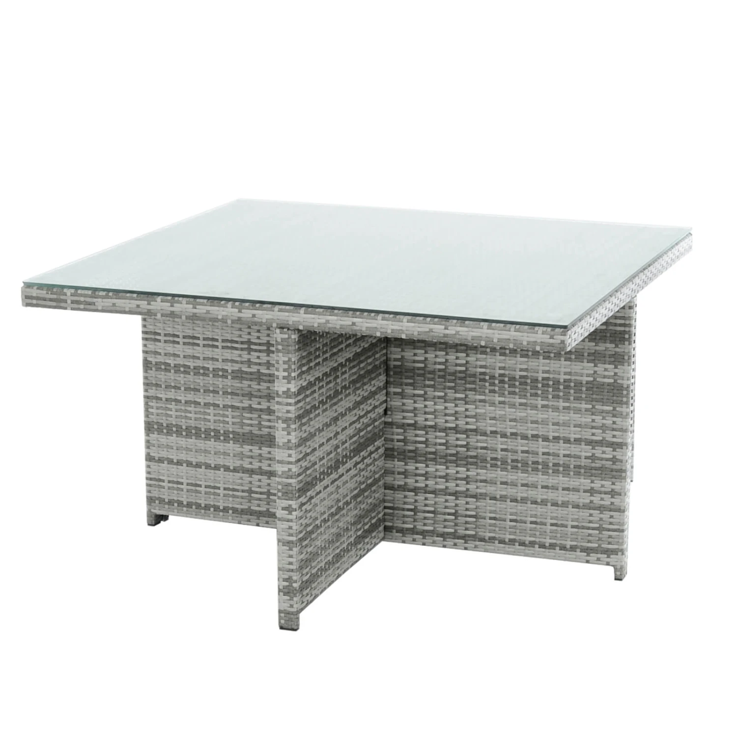 Azuma Grey Rattan Garden Cube Set Table Chairs Stools Monza 6 Azuma Grey Rattan Garden Cube Set Table Chairs Stools Monza - Image 4