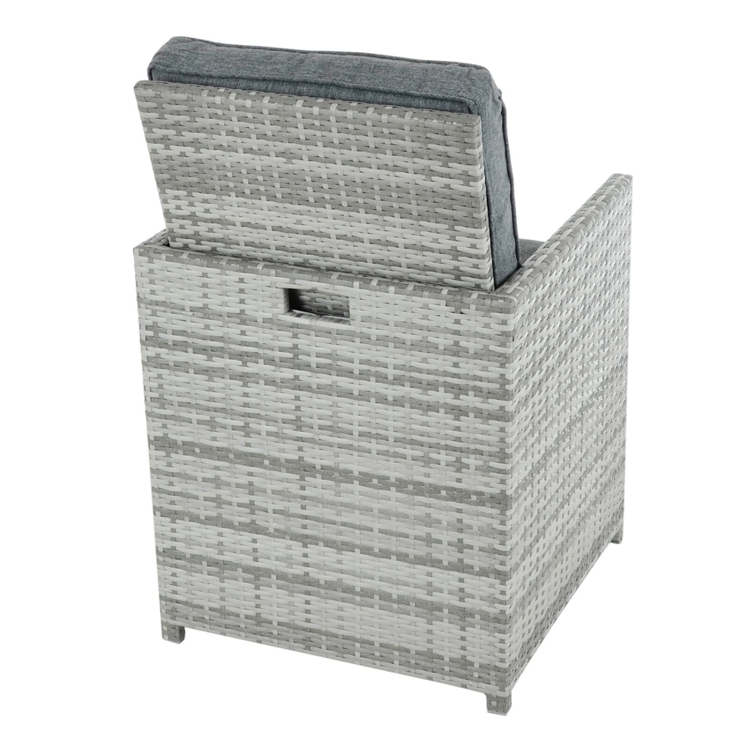 Azuma Grey Rattan Garden Cube Set Table Chairs Stools Monza 10 Azuma Grey Rattan Garden Cube Set Table Chairs Stools Monza - Image 8