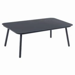 Teramo Garden Sofa Set Black Metal String Seats Glass Table -Halloween Costumes Store XS7068 1600 11