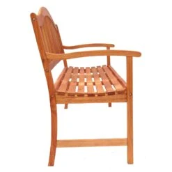 Azuma Wooden Bench 3 Seat Garden Hardwood Furniture -Halloween Costumes Store XS7095 1600 2