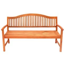 Azuma Wooden Bench 3 Seat Garden Hardwood Furniture -Halloween Costumes Store XS7095 1600 3