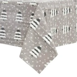 Christmas Tablecloth PVC Wipe Clean Xmas Table Cover 11 Christmas Tablecloth PVC Wipe Clean Xmas Table Cover -Halloween Costumes Store XS7138 1 opt