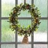 16" Light Up Christmas Wreath Mistletoe Berries Battery Op 2 16" Light Up Christmas Wreath Mistletoe Berries Battery Op -Halloween Costumes Store XS7141 LS 1600 3 opt