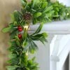 6ft Light Up Christmas Garland Mistletoe Berries Pine Cones -Halloween Costumes Store XS7142 LS 1600 1 opt