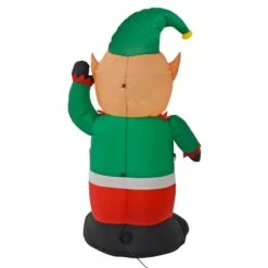 4ft Light Up Inflatable Elf Christmas Party Decoration -Halloween Costumes Store XS7214 3 opt