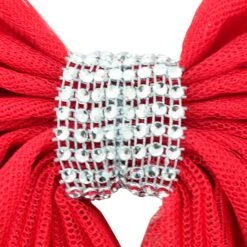 Christmas Door Bow Decoration Diamante Tie Red Silver 16 Christmas Door Bow Decoration Diamante Tie Red Silver -Halloween Costumes Store XS7224 2 opt