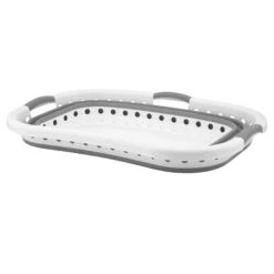 Collapsible Laundry Basket Space Saver Curved Side 37L -Halloween Costumes Store XS7226 1600 1 opt