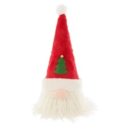 Novelty Christmas Tree Topper Santa Snowman Fabric Cone Hat 48cm 12 Novelty Christmas Tree Topper Santa Snowman Fabric Cone Hat 48cm -Halloween Costumes Store XS7237 1 opt