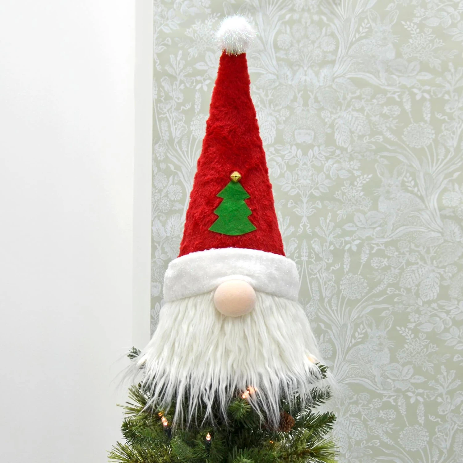 Novelty Christmas Tree Topper Santa Snowman Fabric Cone Hat 48cm 4 Novelty Christmas Tree Topper Santa Snowman Fabric Cone Hat 48cm - Image 2