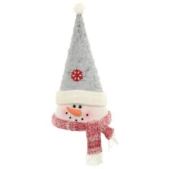 Novelty Christmas Tree Topper Santa Snowman Fabric Cone Hat 48cm 10 Novelty Christmas Tree Topper Santa Snowman Fabric Cone Hat 48cm -Halloween Costumes Store XS7238 1 opt