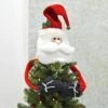 Novelty Christmas Tree Hugger Topper Bendy Arms Elf Santa Snowman 1 Novelty Christmas Tree Hugger Topper Bendy Arms Elf Santa Snowman -Halloween Costumes Store XS7239 LS 1 opt