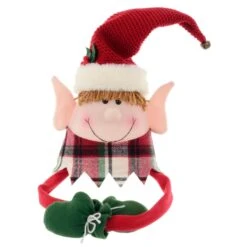 Novelty Christmas Tree Hugger Topper Bendy Arms Elf Santa Snowman -Halloween Costumes Store XS7240 1 opt