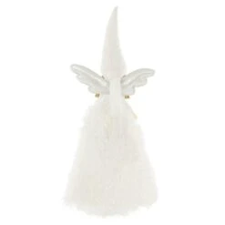 Fabric Christmas Tree Fairy Topper White Silver Long Robe 55cm -Halloween Costumes Store XS7245 3 opt