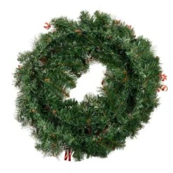 30" Christmas Wreath Candy Canes Sweets Snow Pine Cones -Halloween Costumes Store XS7272 3 opt