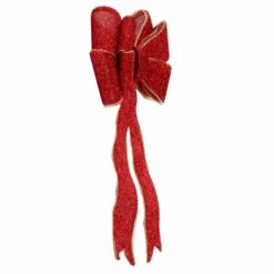 Light Up Christmas Door Bow Decoration Glitter 60cm -Halloween Costumes Store XS7277 2 opt